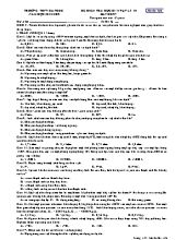 Đề kiểm tra học kỳ II môn Vật lý Lớp 10 - Mã đề 136 - Năm học 2018-2019 - Trường THPT Đa Phúc